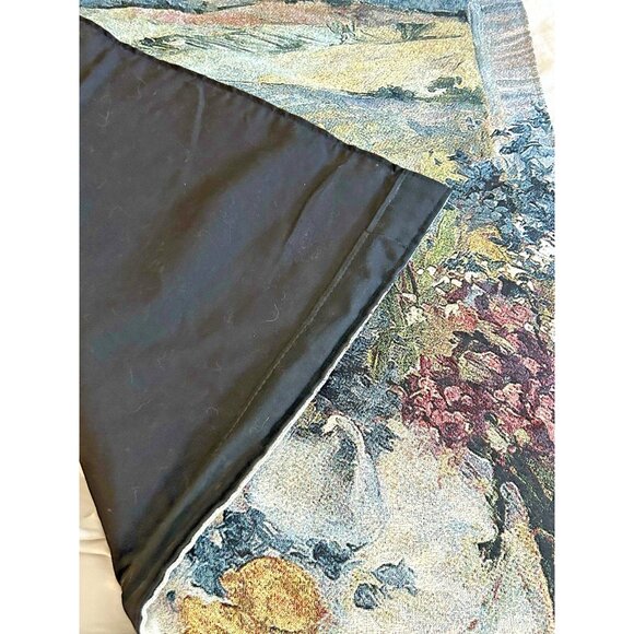 Italian Tapestry Wall Art Hanging Decor Tuscany Floral Signed Allayn Stevens - Picture 6 of 11